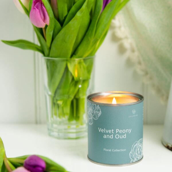Velvet Peony and Oud Candle