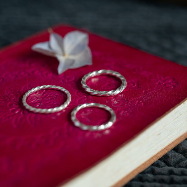 Simple Twist Stacker Ring